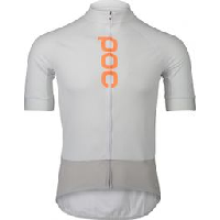 Photo Maillot manches courtes poc essential road logo blanc gris