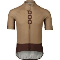 Photo Maillot manches courtes poc essential road logo marron clair fonce