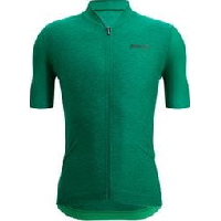 Photo Maillot manches courtes santini colore puro vert