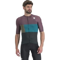 Photo Maillot manches courtes sportful snap violet bleu