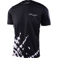 Photo Maillot manches courtes troy lee designs flowline noir blanc