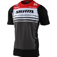 Photo Maillot manches courtes troy lee designs skyline sram rouge noir