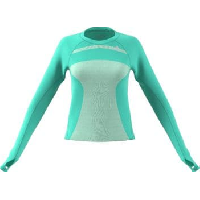 Photo Maillot manches longues adidas running adizero vert femme