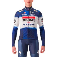 Photo Maillot manches longues castelli thermal soudal quick step 2023 bleu blanc