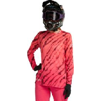 Photo Maillot manches longues femme dharco race val di sole rose orange