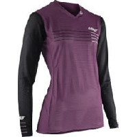 Photo Maillot manches longues femme leatt mtb gravity 4 0 violet noir