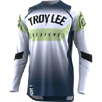 Photo Maillot manches longues troy lee designs sprint ultra arc blanc bleu marine