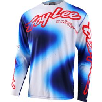 Photo Maillot manches longues troy lee designs sprint ultra blanc bleu