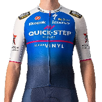 Photo Maillot vélo manches courtes Castelli Aero Race 6.1 Quick-Step Alpha Vinyl 2022 XL bleu XL bleu