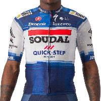 Photo Maillot vélo manches courtes Castelli Aero Race 6.1 Soudal - Quick Step 2023 L bleu