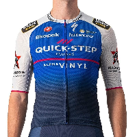 Photo Maillot vélo manches courtes Castelli Climber’s 3.1 Quick-Step Alpha Vinyl 2022 bleu XXL bleu XXL