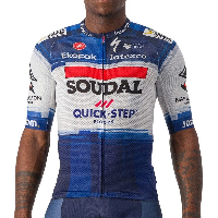 Photo Maillot vélo manches courtes Castelli Climber’s 3.1 Soudal - Quick Step 2023 L bleu