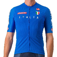 Photo Maillot vélo manches courtes Castelli Team Italia Competizione Jersey 2023 L bleu clair