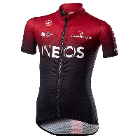 Photo Maillot vélo manches courtes enfant Castelli Team Ineos 2020 rouge 6 ans rouge 6 ans