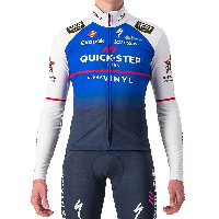 Photo Maillot vélo manches longues Castelli LS Thermal Quick-Step Alpha Vinyl 2022 bleu XXL bleu XXL