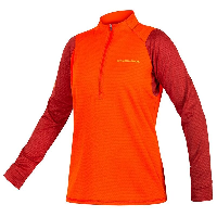 Photo Maillot vélo polaire femme Endura Singletrack Fleece 2023 L orange