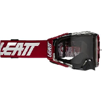 Photo Masque leatt velocity 6 5 rouge ecran gris clair 58