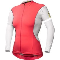 Photo Mavic maillot manches amovibles femme cosmic pro w rose blanc