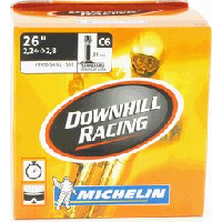 Photo Michelin chambre a air vtt c6 dh racing 26x2 1 2 6 valve schrader 34mm