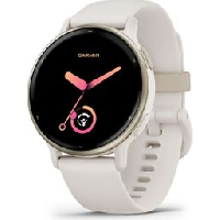 Photo Montre de sport garmin vivoactive 5 blanc ivoire or