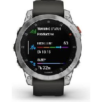 Photo Montre gps connectee garmin epix gen 2 acier silver avec bracelet gris