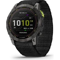 Photo Montre gps garmin enduro 2 titane carbon gray dlc avec ultrafit en nylon noir