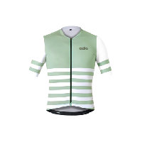Photo Ozio maillot cycliste manches courtes locman vert amande coupe ajustee