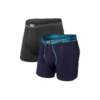 Photo Pack de 2 boxers saxx sport mesh bleu noir