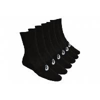 Photo Pack de 6 paires de chaussettes asics run crew noir unisex
