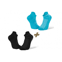 Photo Paire de chaussettes bv sport light 3d ultra courte x2 noir bleu