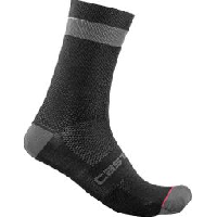 Photo Paire de chaussettes castelli alpha 18 noir gris