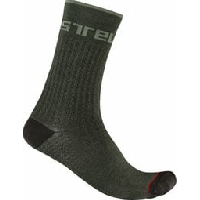 Photo Paire de chaussettes castelli distanza 20 vert kaki