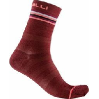 Photo Paire de chaussettes castelli go w 15 bordeaux rose