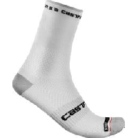 Photo Paire de chaussettes castelli rosso corsa pro 15 blanc