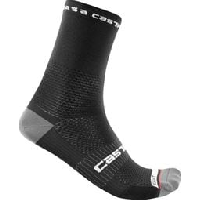 Photo Paire de chaussettes castelli rosso corsa pro 15 noir