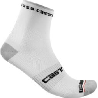 Photo Paire de chaussettes castelli rosso corsa pro 9 blanc