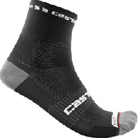 Photo Paire de chaussettes castelli rosso corsa pro 9 noir