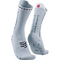 Photo Paire de chaussettes compressport pro racing socks v4 0 ultralight bike blanc