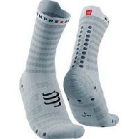 Photo Paire de chaussettes compressport pro racing socks v4 0 ultralight run high blanc