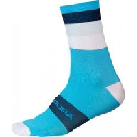 Photo Paire de chaussettes endura bande passante bleu neon