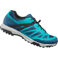 Photo Paire de chaussures vtt femme shimano et500 bleu