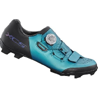 Photo Paire de chaussures vtt femme shimano xc502 vert ocean