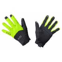 Photo Paire de gants long gore wear c5 gore tex infinium noir jaune fluo