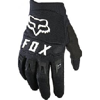 Photo Paire de gants longs enfant fox dirtpaw noir blanc