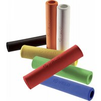 Photo Paire de grips en silicone 130mm couleur rouge