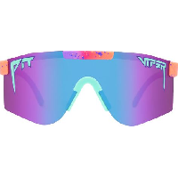 Photo Paire de lunettes pit viper the copacabana double wide rose bleu