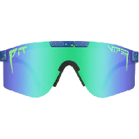 Photo Paire de lunettes pit viper the leonardo polarized double wide bleu