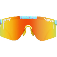 Photo Paire de lunettes pit viper the playmate polarized 2000s bleu orange polarise