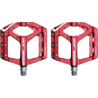 Photo Paire de pedales plates ht components supreme ans10 rouge