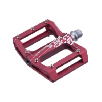 Photo Paire de pedales plates insight aluminium mini rouge